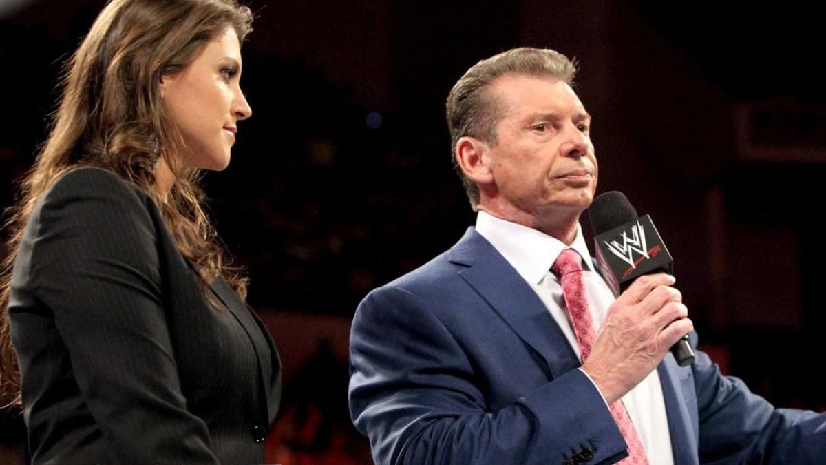 Current and former WWE CEOs Stephanie and Vince McMahon