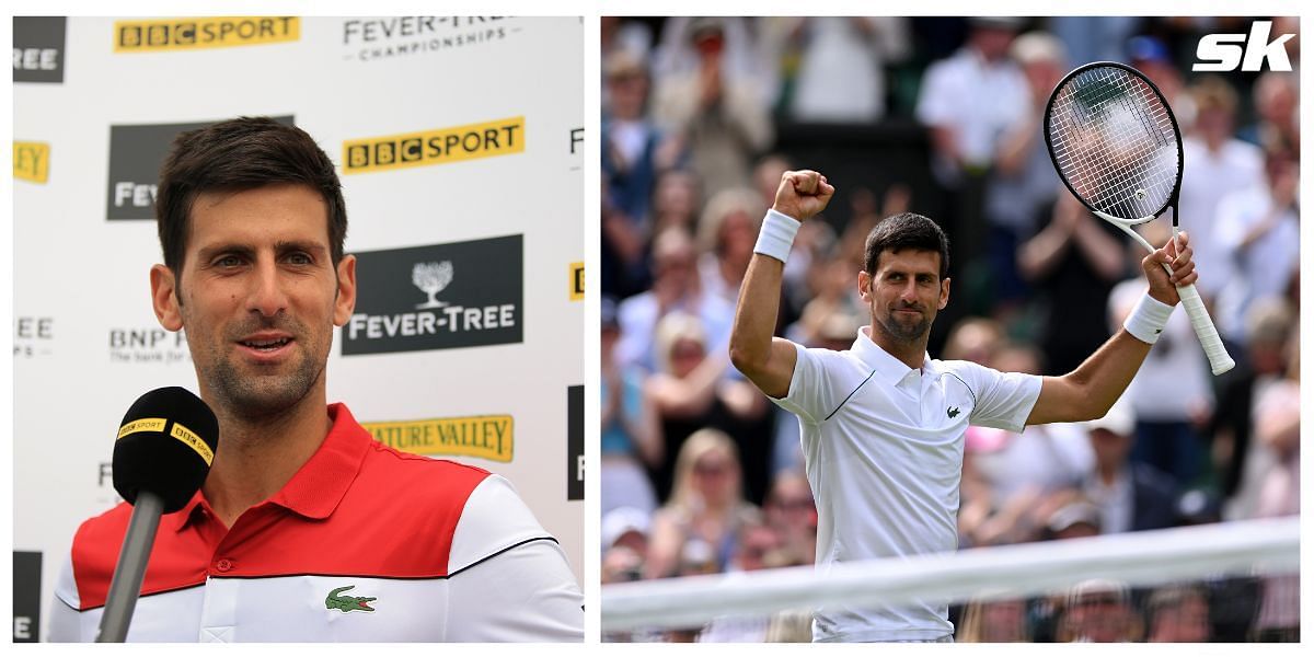 Novak Djokovic registered his 23rd straight victory at Wimbledon on Wednesday.