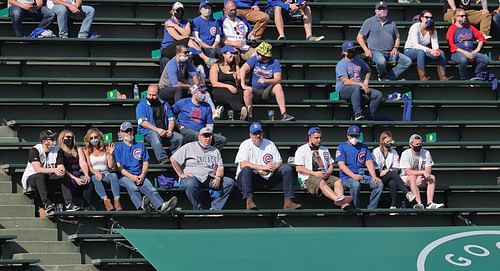 Faithful fans view a Pittsburgh Pirates vs. Chicago Cubs game.