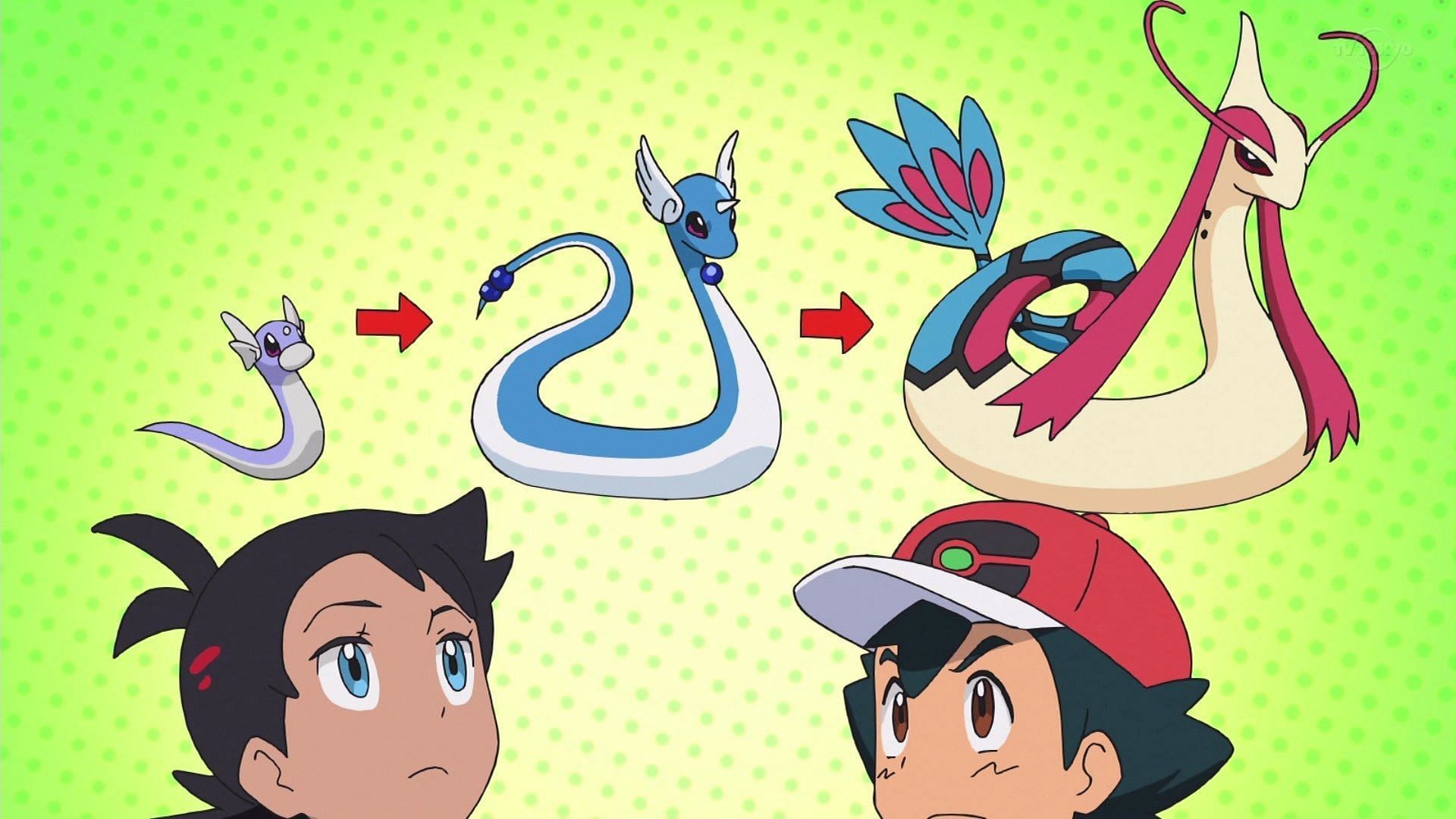 Milotic does look like a Dragonair evolution (Image via OLM Incorporated, Pokemon Journeys)