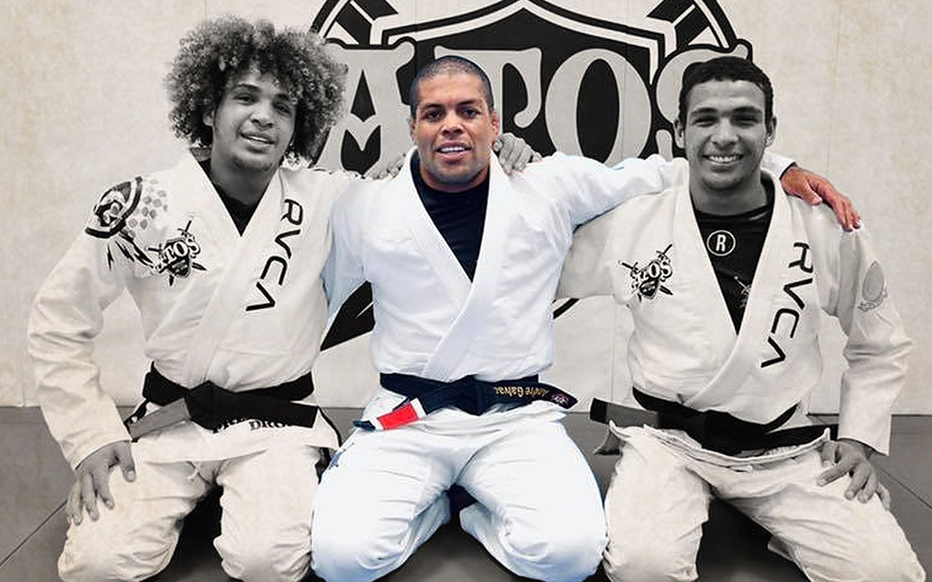 Andre Galvao (C) is a legend in BJJ as a competitor and a mentor to rising stars like the Ruotolo Brothers, Tye (R) and Kade(L). | [Photo: ONE Championship]