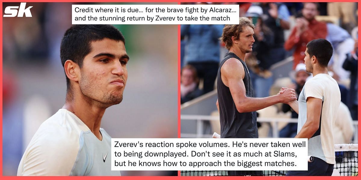 Alexander Zverev disposed of Carlos Alcaraz unexpectedly in the French Open quarterfinals