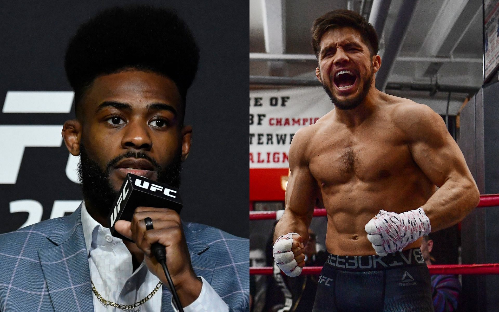 Aljamain Sterling (left); Henry Cejudo (right)