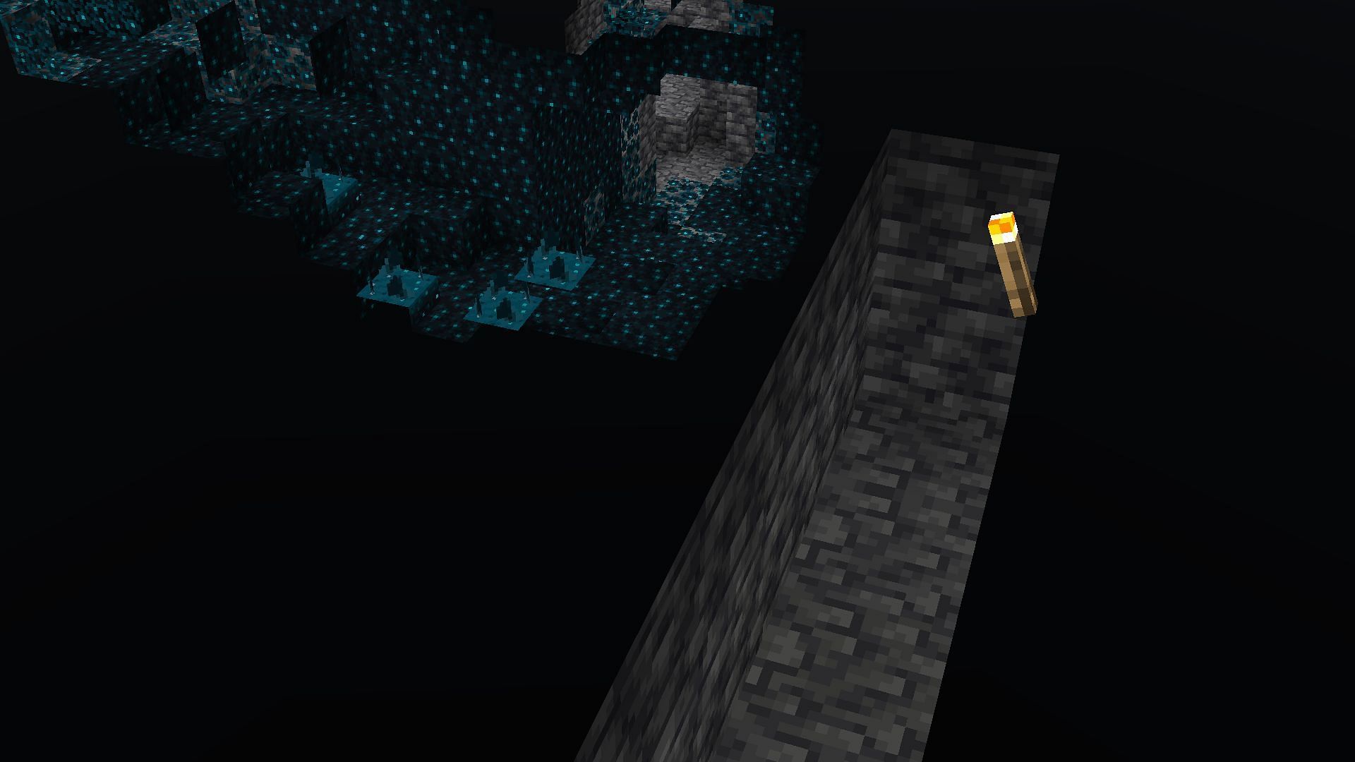 Players must avoid the Deep Dark biomes as much as possible (Image via Mojang)