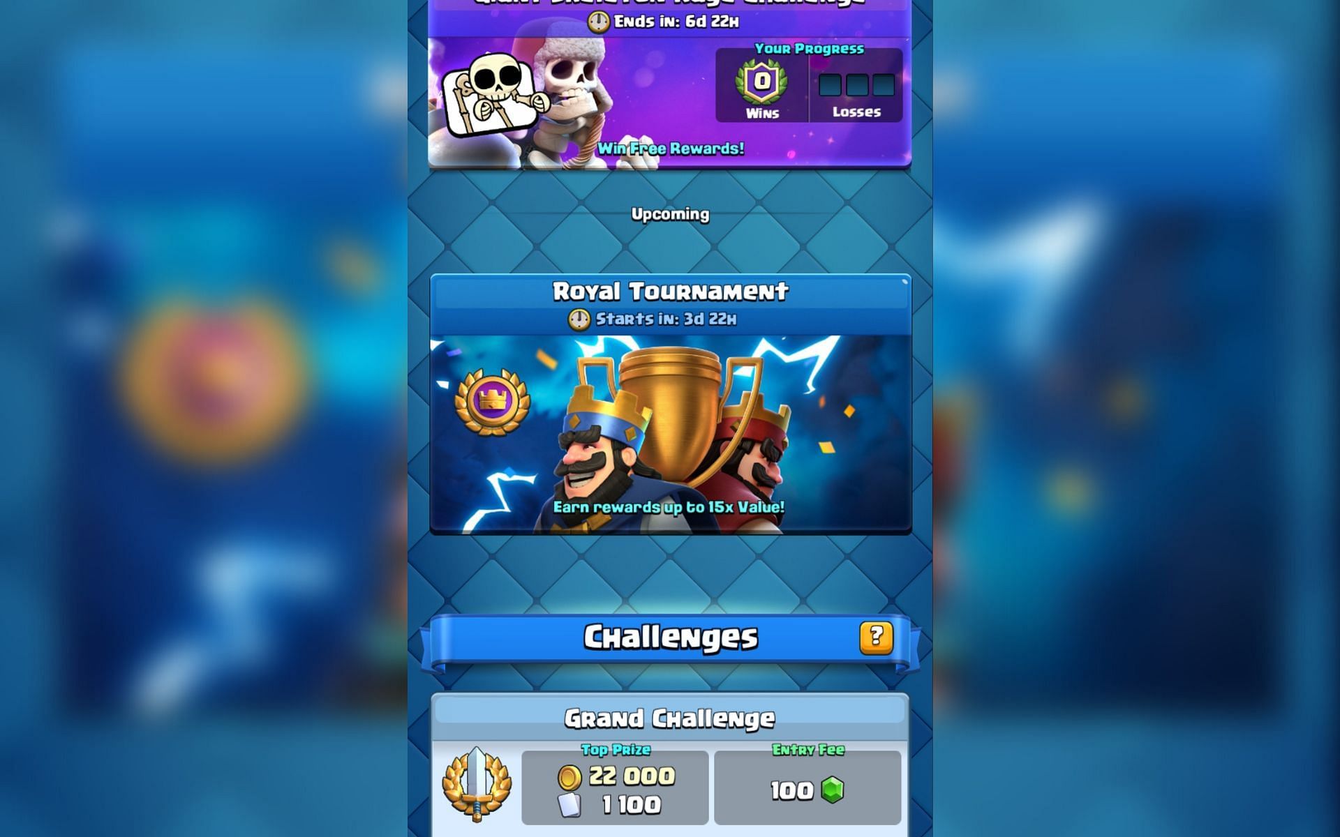 Royal Tournament in Clash Royale (Image via Sportskeeda)