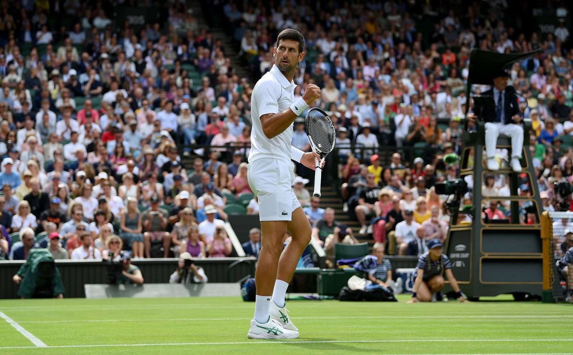 Novak Djokovic takes on compatriot Miomir Kecmanovic in Centre Court on Day 5