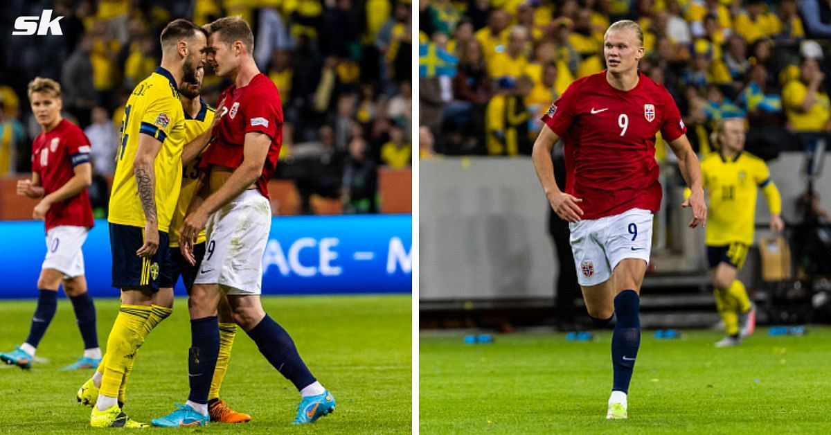 Erling Haaland supposedly had a nasty altercation with Sweden Star