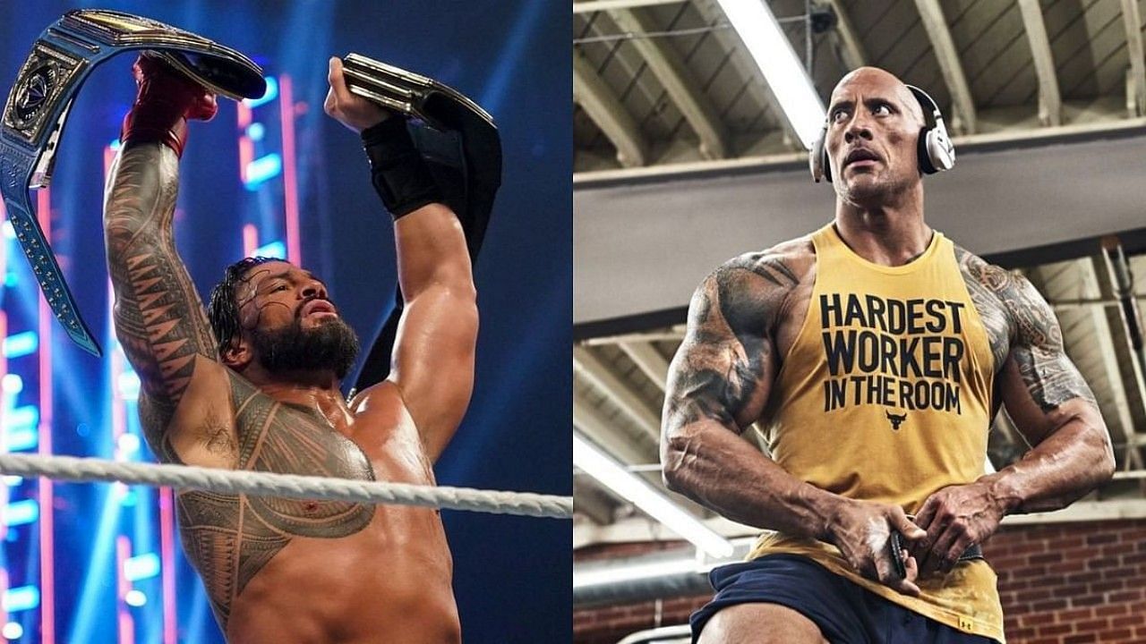 अनडिस्प्यूटेड WWE यूनिवर्सल चैंपियन रोमन रेंस और द रॉक