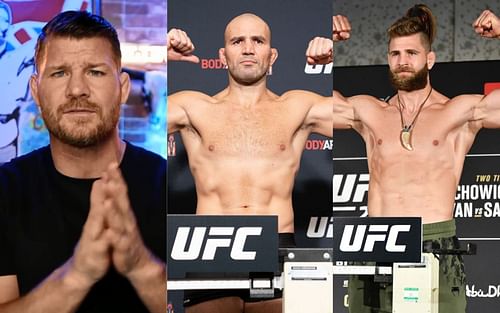 Michael Bisping (left), Glover Teixeira (middle), Jiri Prochazka (right) [Images courtesy: Michael Bisping via YouTube, @gloverteixeira, and @jirkaprochazka via Instagram]