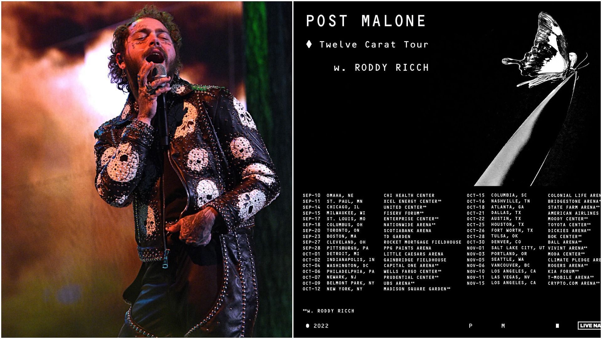 Post Malone 2025 Tour Song List