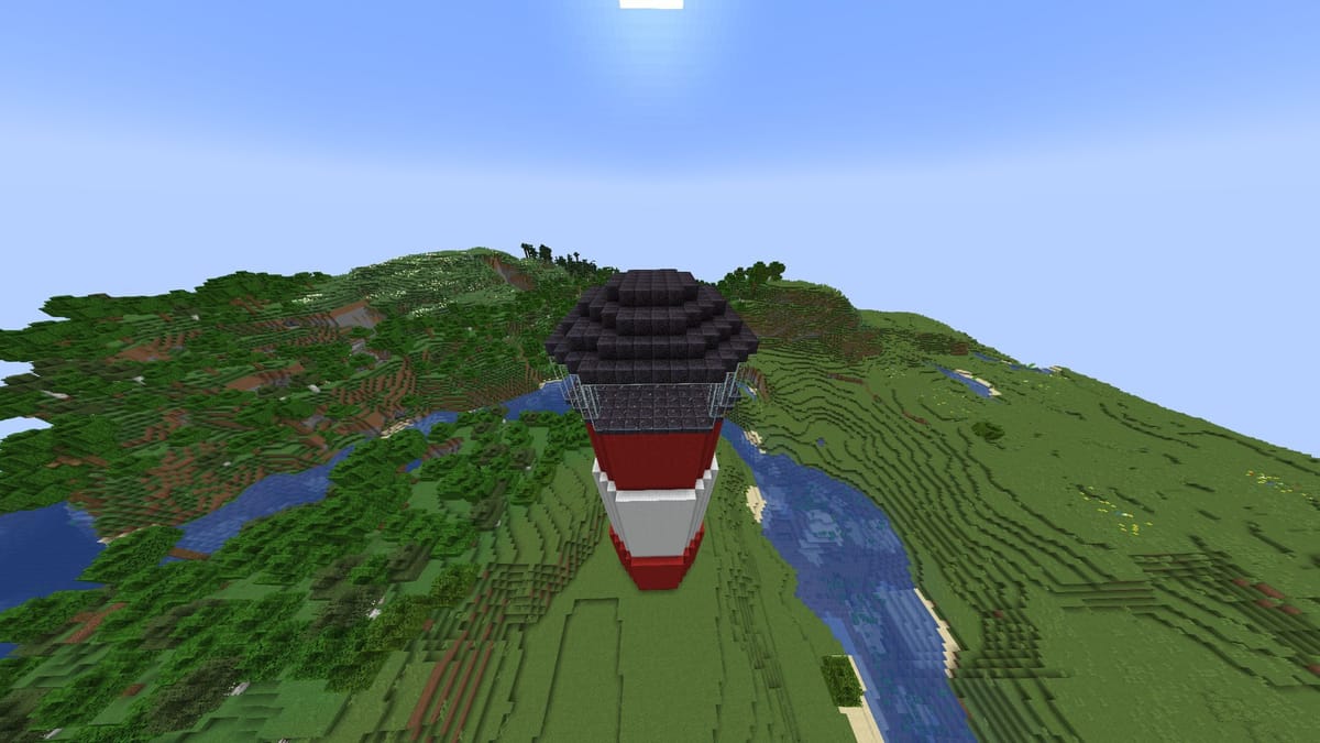 How to build a lighthouse in Minecraft