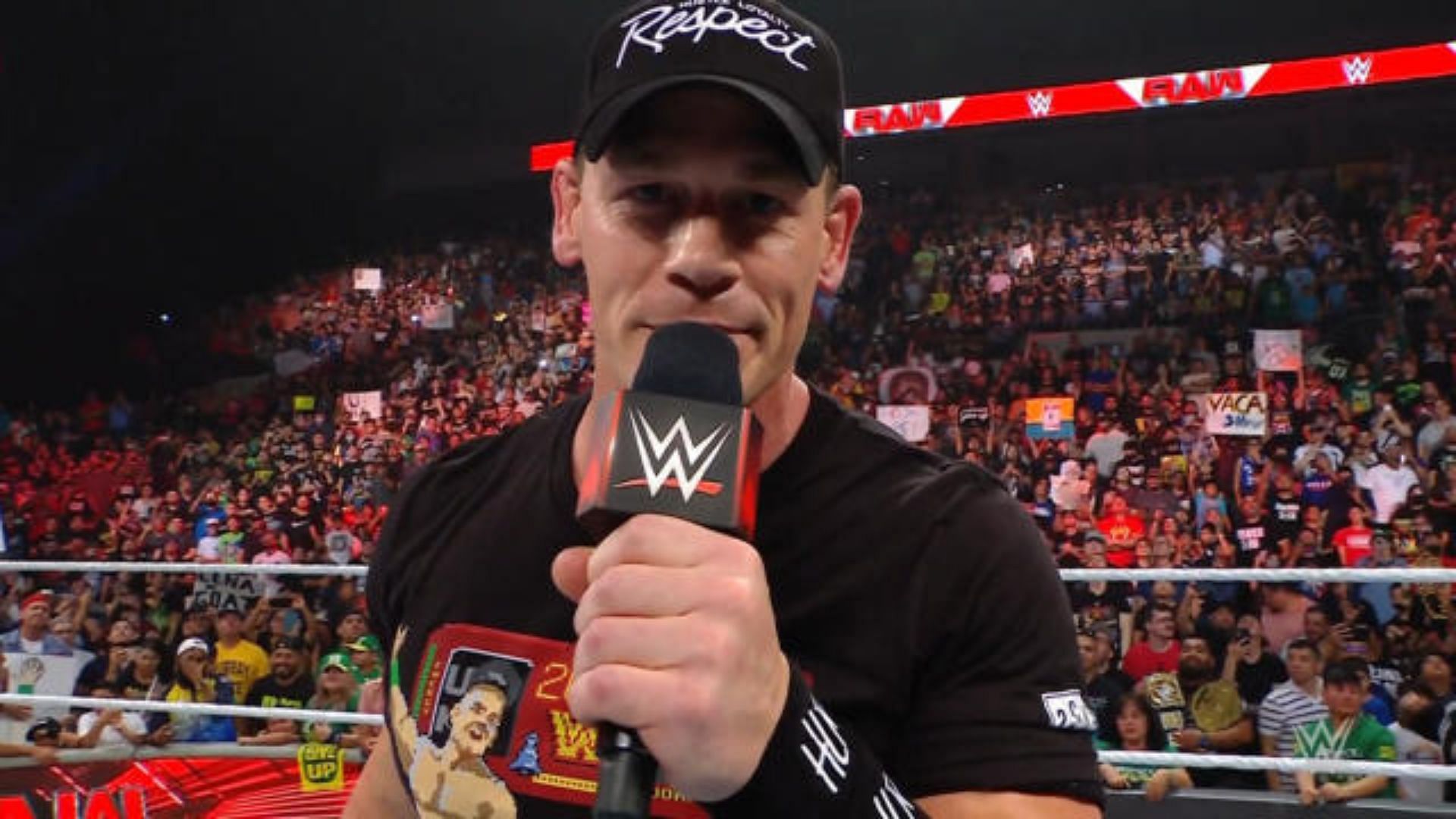 16-time world champion John Cena on RAW