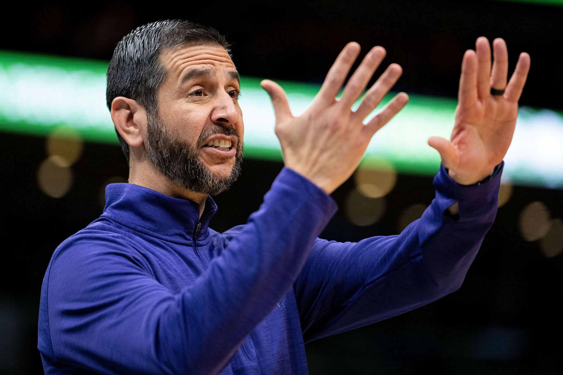 Former Charlotte Hornets head coach James Borrego in action