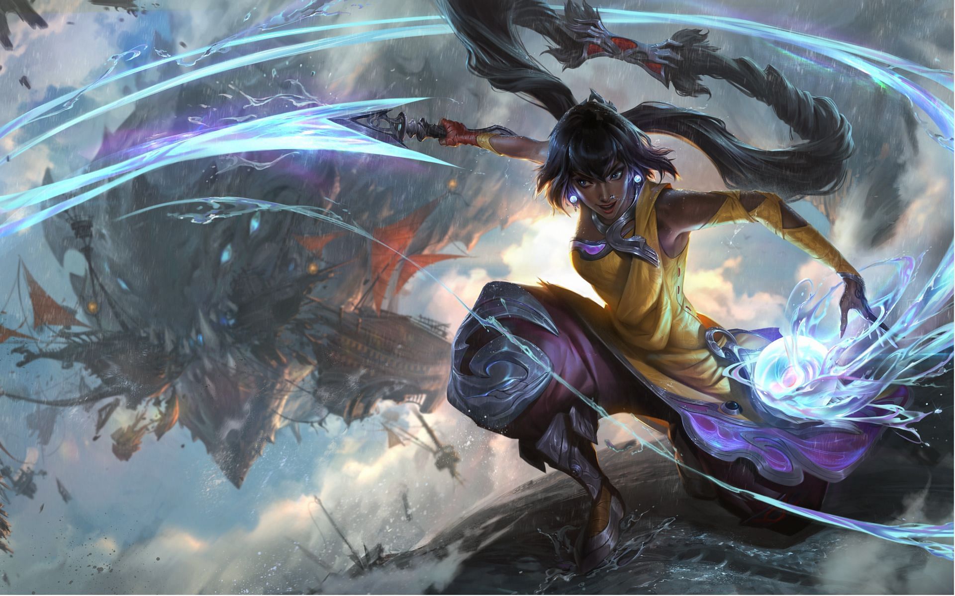 Nilah&#039;s attack speed for her Q ability has been nerfed drastically (Image via League of Legends)