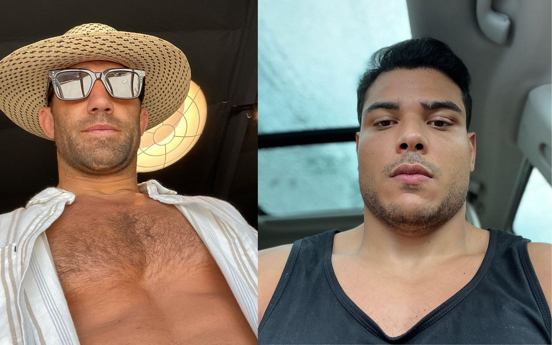 Luke Rockhold (left) and Paulo Costa (right) [Images courtesy @lukerockhold and @borrachinhamma on Instagram]