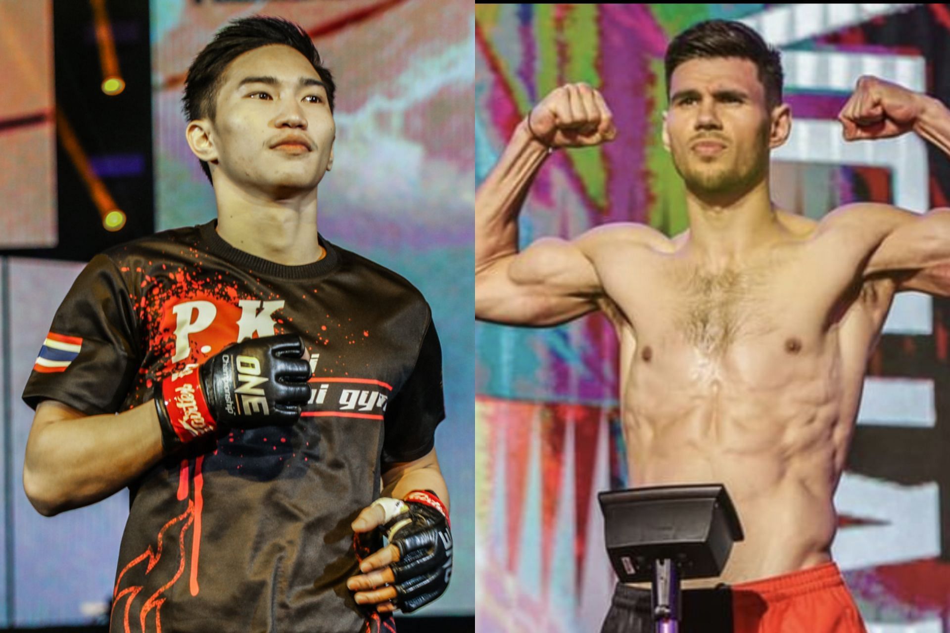 Tawanchai PK.Saenchai (left) says he&#039;ll have to watch out for the punches of Niclas Larsen (right) at ONE 158. [Photos ONE Championship, Niclas Larsen Instagram]