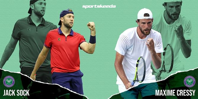 Wimbledon 2022: Maxime Cressy vs Jack Sock preview, head-to-head, prediction, odds and pick