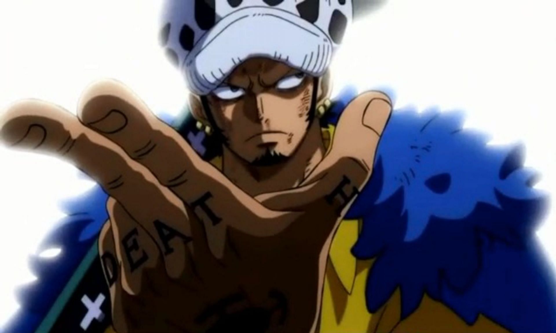 Trafalgar Law shows off his moves (Image via Eiichiro Oda/Shueisha/Viz Media/One Piece)