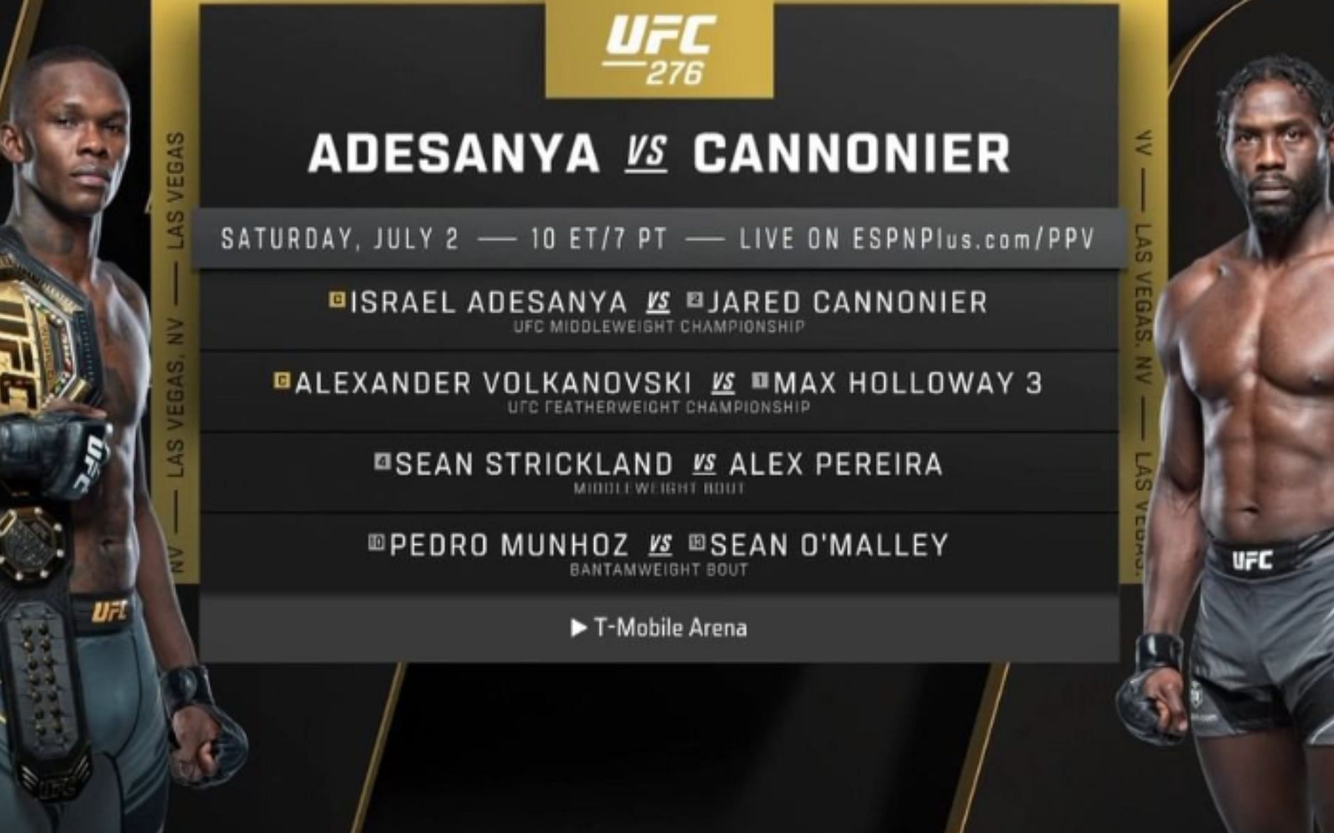 UFC 276 Promotional Graphic [Images courtesy of @UFC on Instagram]