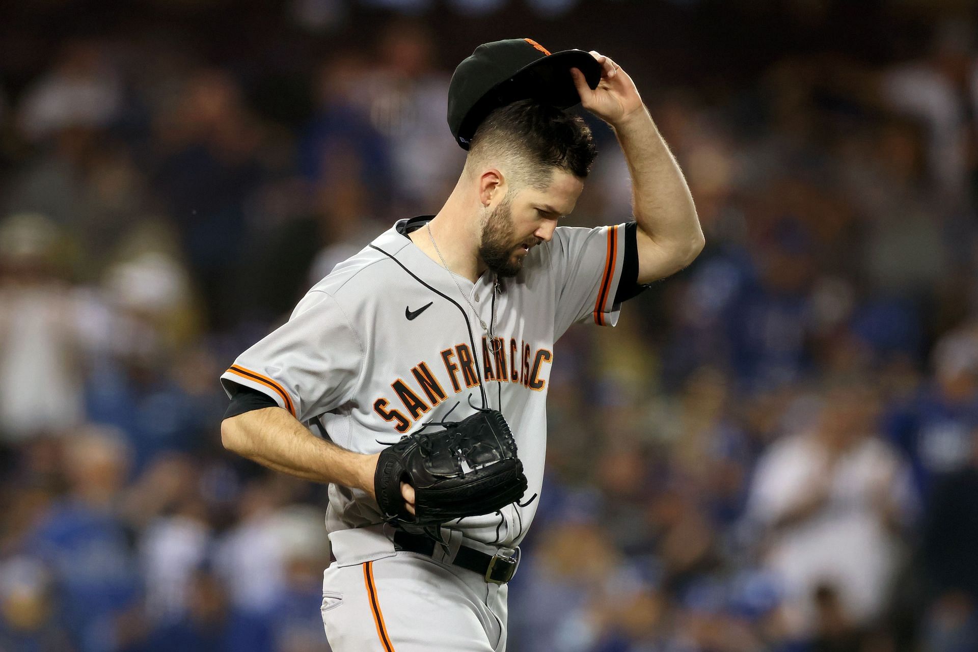 San Francisco Giants starting pitcher Alex Wood got tossed around during Thursday&#039;s start against the Los Angeles Dodgers.