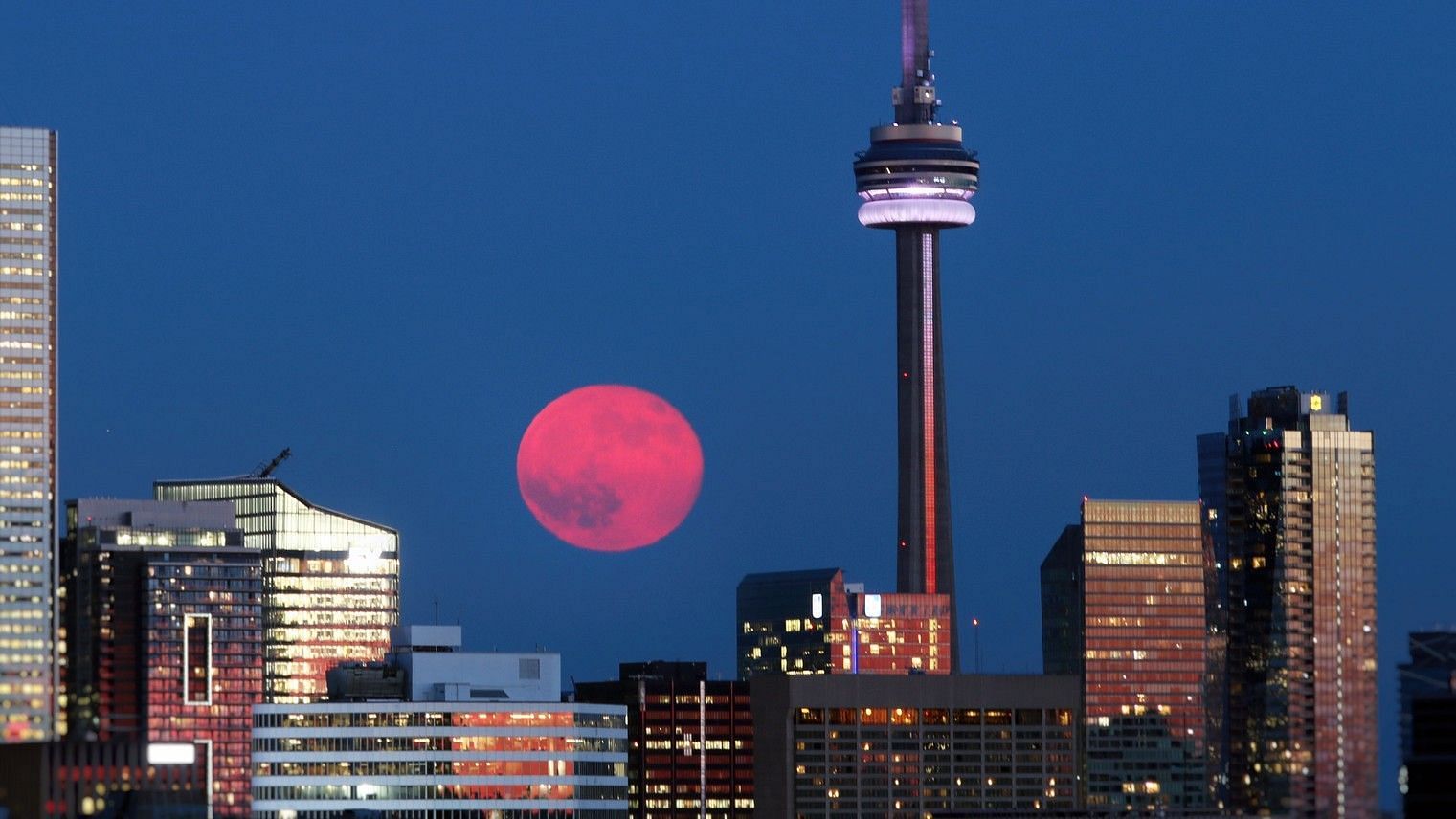 An image of Strawberry Supermoon 2021 (Image via NASA)