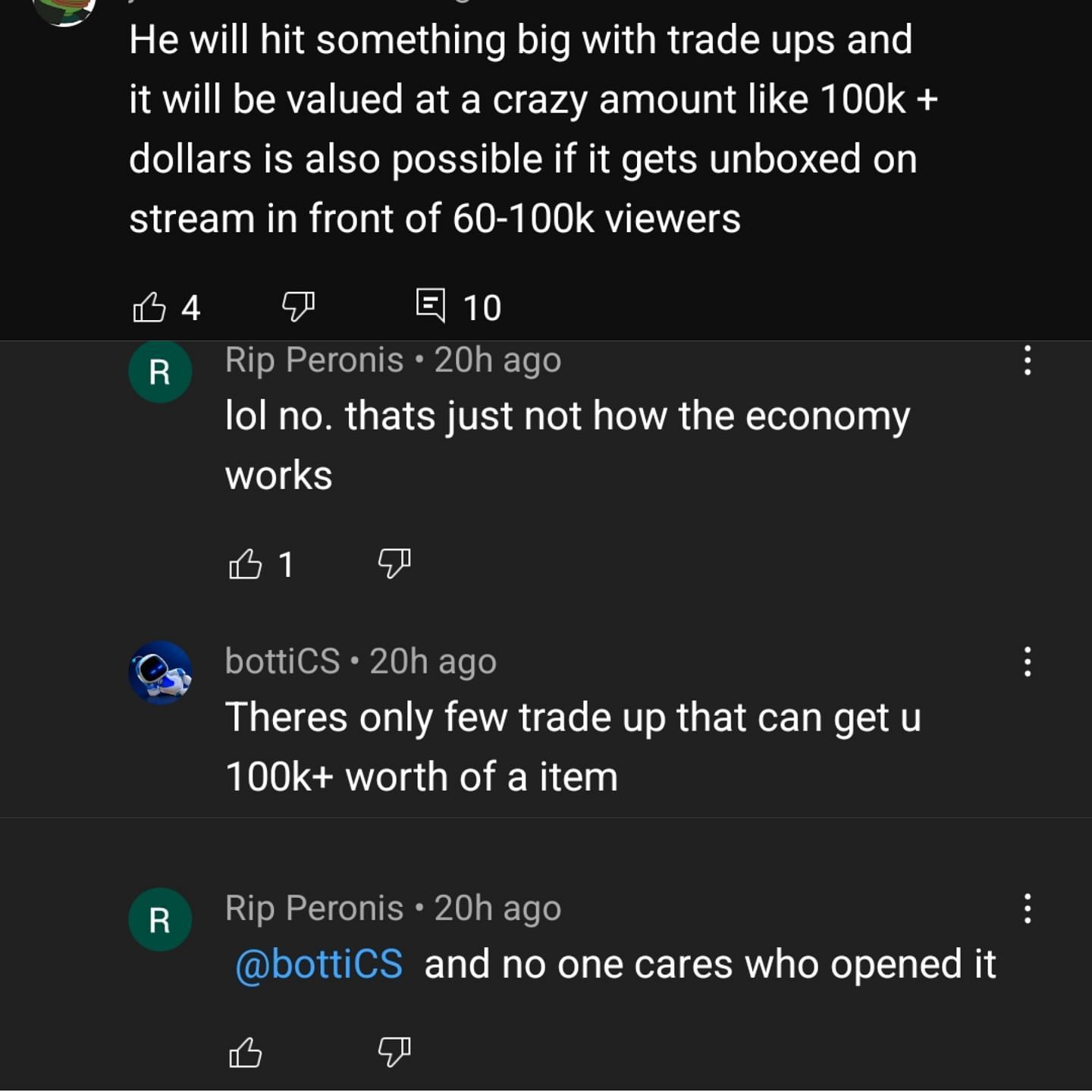 One commenter felt like the streamer will eventually hit a big 100k pay off, but others highly doubt it (Image via Clip Andy xQc/YouTube)