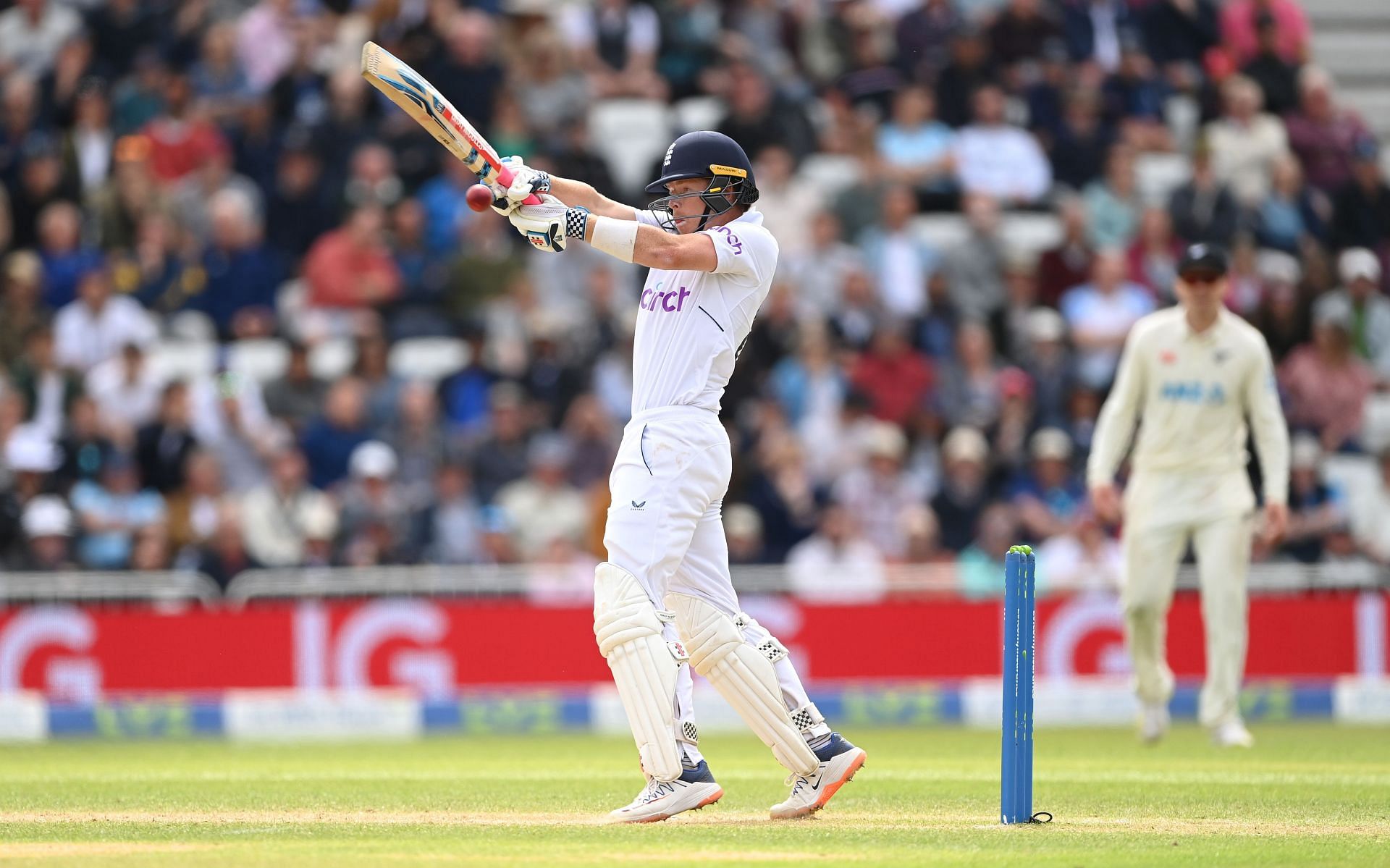 Ollie Pope scored a career-best 145 in the first innings as England made 539 in reply to New Zealand&#039;s 553.