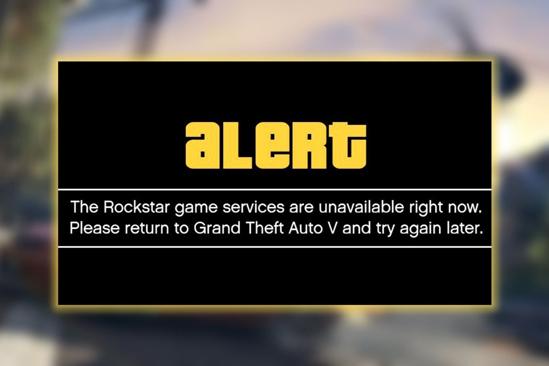GTA Online servers were down for some time (Image via Sportskeeda)
