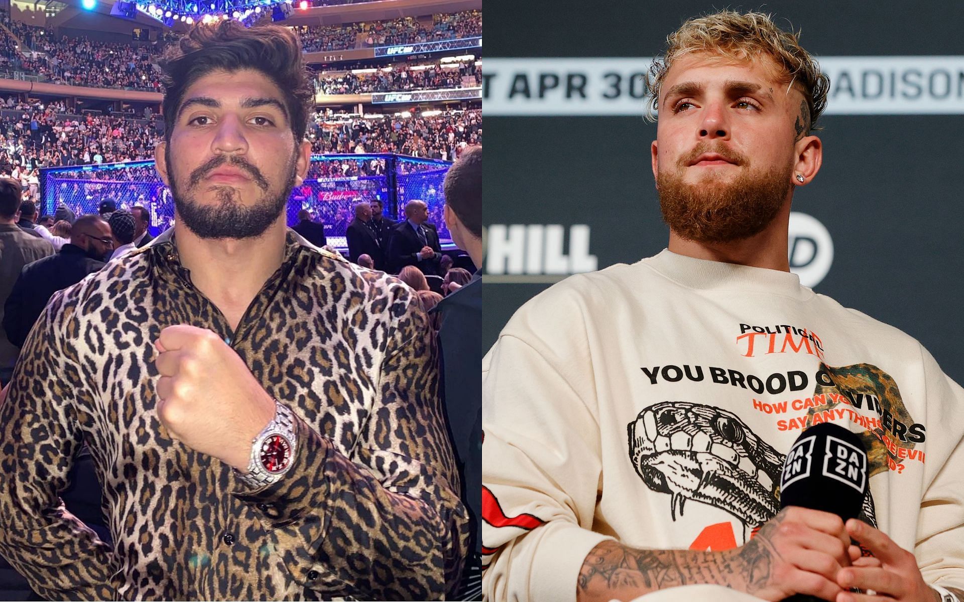 Dillon Danis (left) and Jake Paul (right) (Images via Instagram/@DillonDanis and Getty)