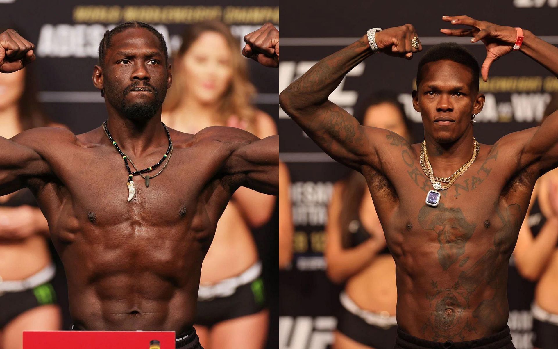 Jared Cannonier (Left) and Israel Adesanya (Right) (Images courtesy of Getty)