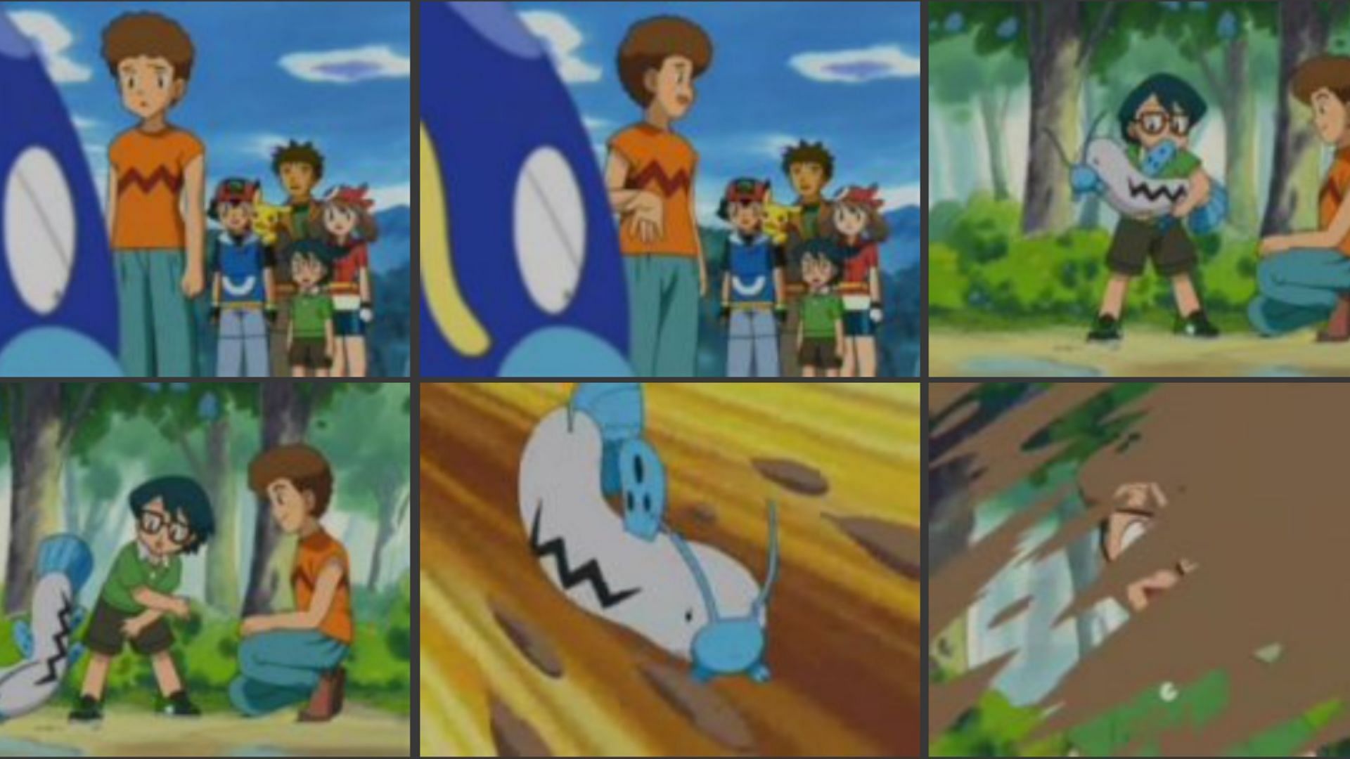 Some known screenshots of this episode that never aired (Image via OLM, Inc, Serebii)