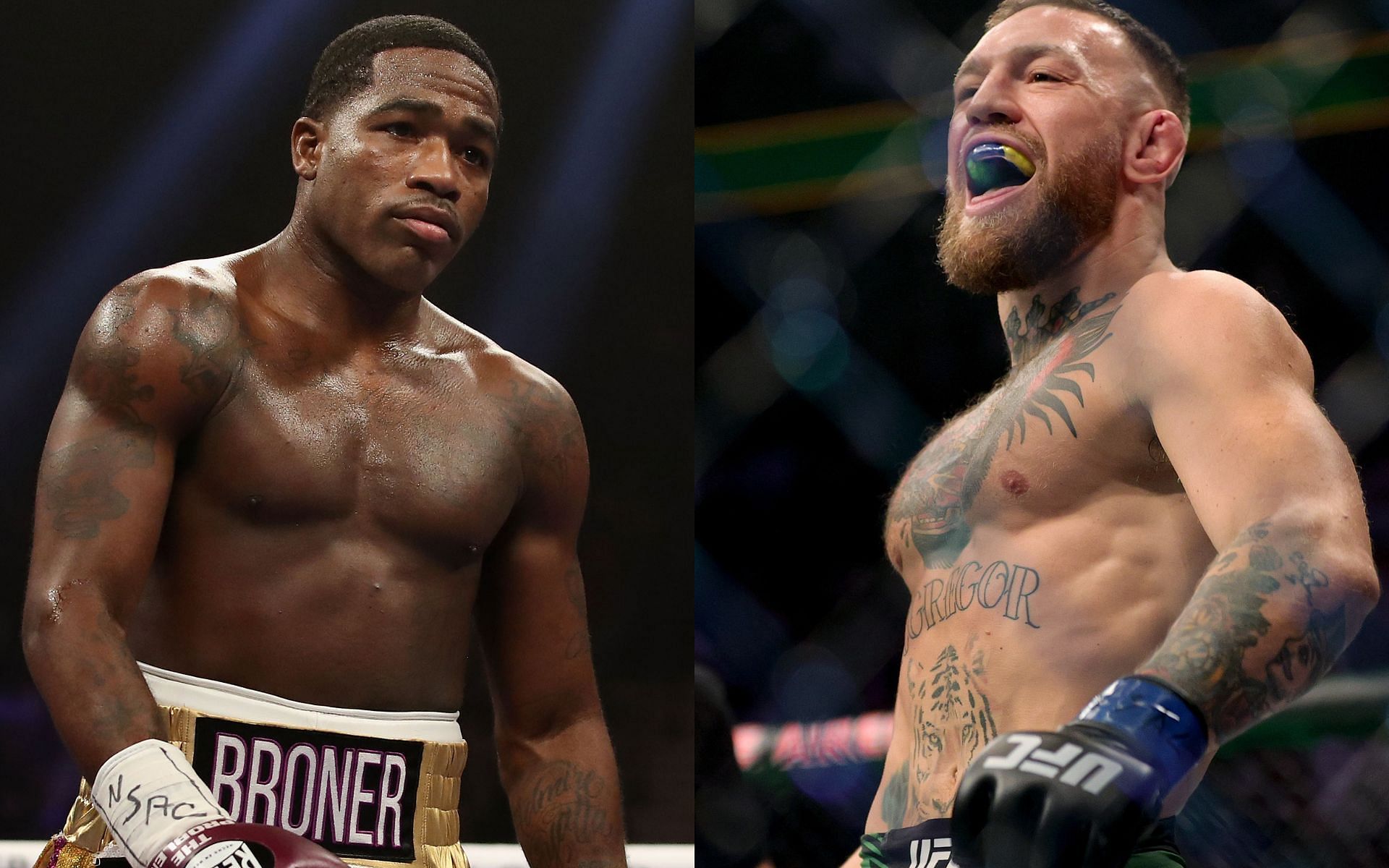 Adrien Broner (left) Conor McGregor (right)