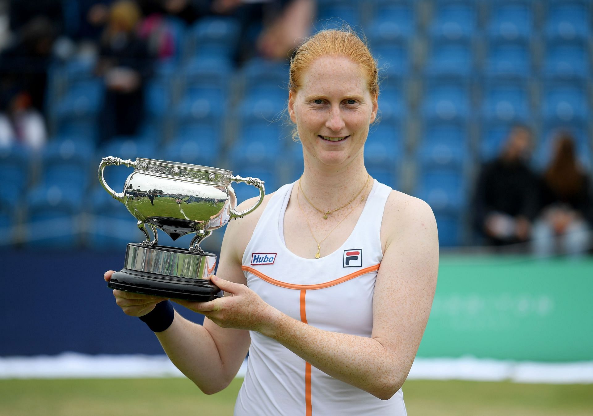 Alison Van Uytvanck at the 2022 Surbiton Trophy.