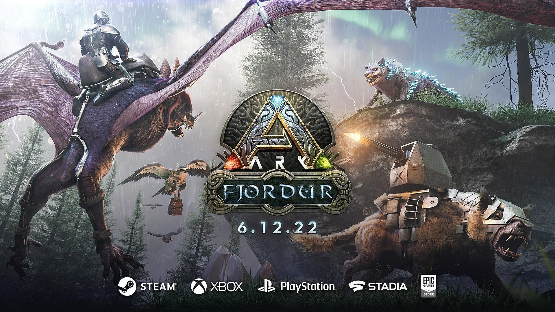 Official artwork for the Fjordur DLC for Ark: Survival Evolved (Image via Steam)