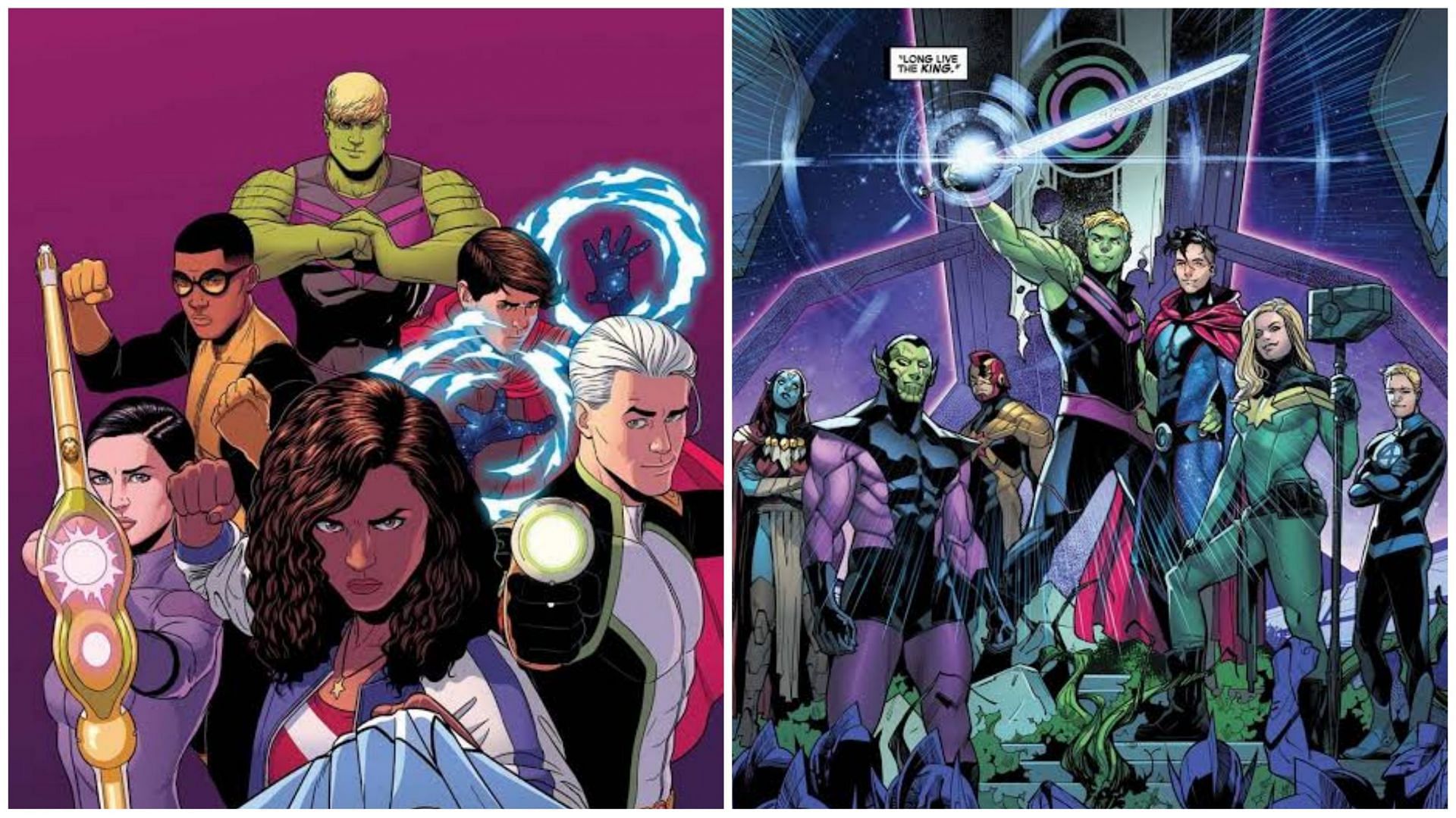 The Young Avengers (Images via Marvel Comics)
