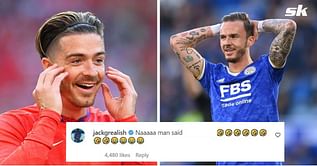 “Naaaaa man” – Manchester City star Jack Grealish pokes fun at James Maddison after Leicester midfielder posts holiday pictures on Instagram