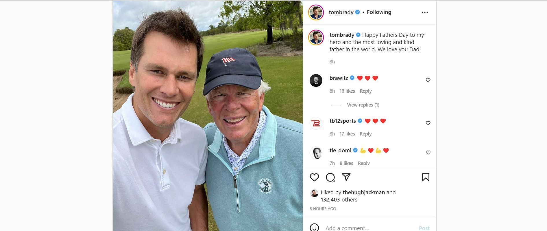 TB12 hails Tom Brady Sr. as his role model in touching Father's day post