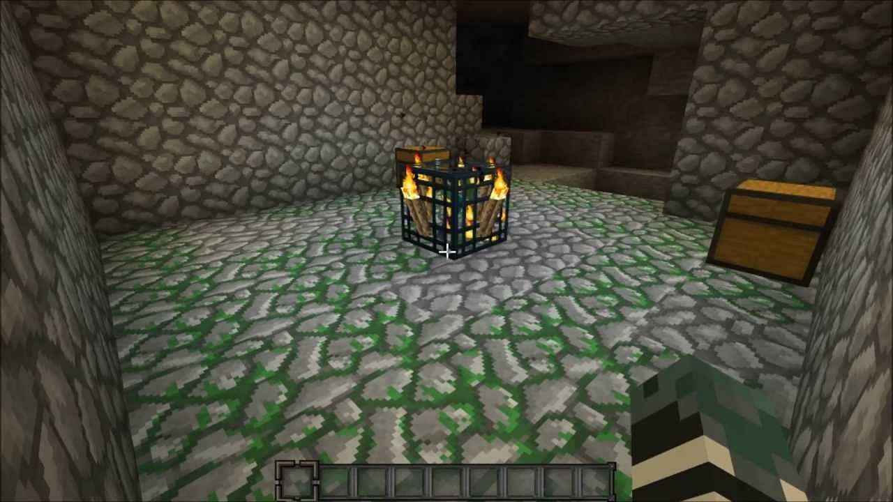 Zombie spawners are typically underground (Image via purpledragonnuke on YouTube)