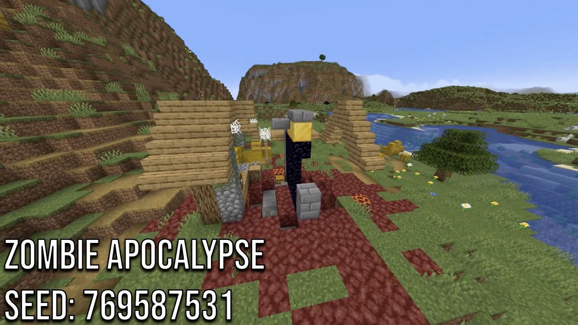 A zombie apocalypse seed (Image via C4lico/YouTube)