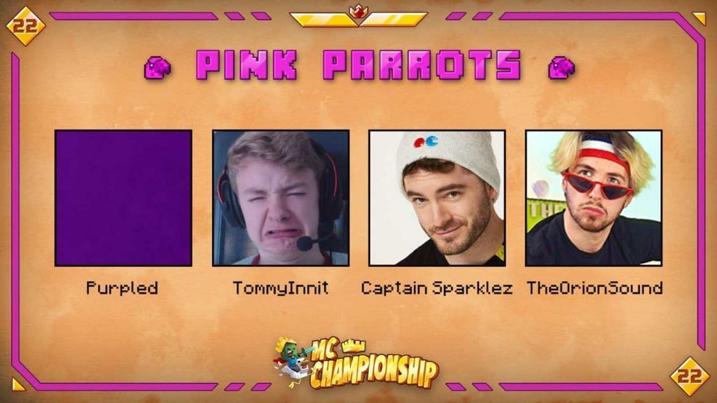 MCC 22 has ended with an unexpected win from Team Pink Parrots (Image via MCChampionships_ on Twitter)