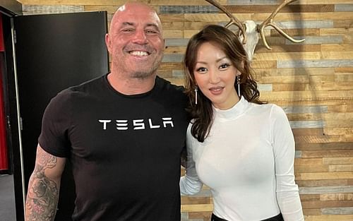 Joe Rogan (left) Yeonmi Park (right) (image via instagram@yeonmi_park)