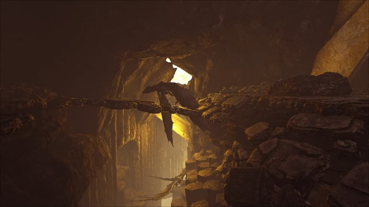 This cave is where ARK: Survival Evolved players can find Lightning Wyvern eggs (Image via Studio Wildcard)