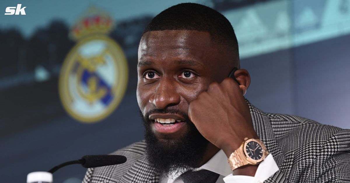 Antonio Rudiger speaks at his Real Madrid unveiling following move from Chelsea