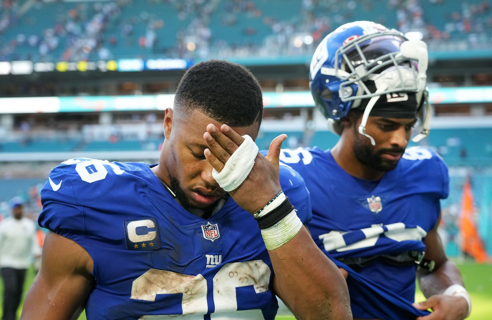 Saquon Barkley's NFL journey began with family moving from New York for a  better life, now he's back to make them and Giants proud – New York Daily  News