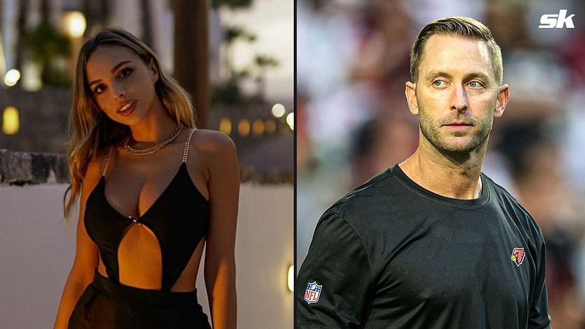 NFL 2022: Veronica Bielik lives it up as Kliff Kingsbury suffers, Arizona  Cardinals, coach