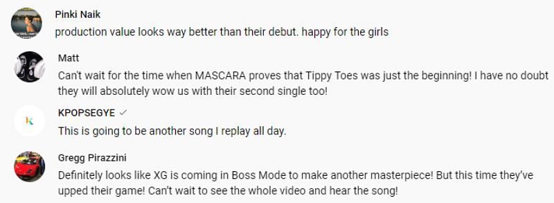 Comments under the group&#039;s YouTube video (Image via Sportskeeda)