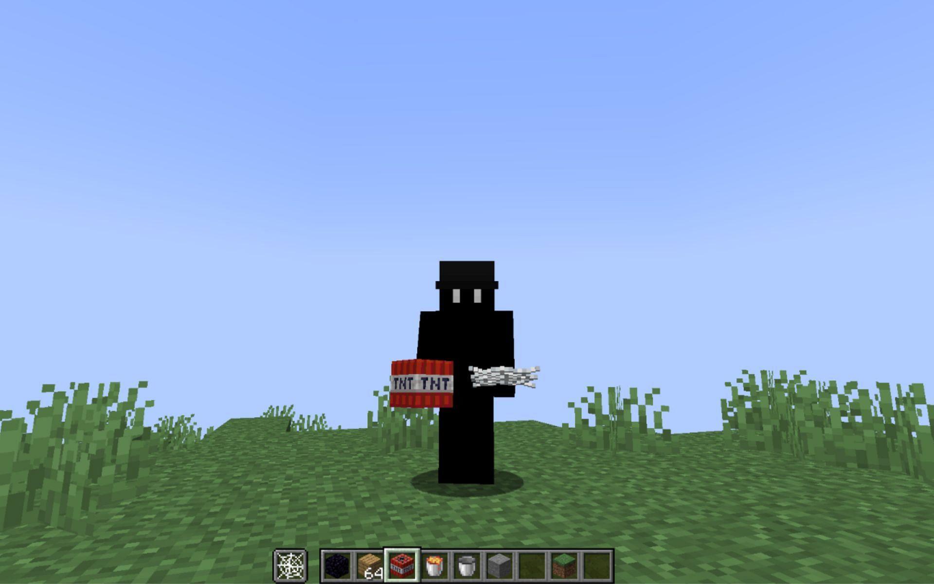 Something sinister is in the works (Image via Minecraft)