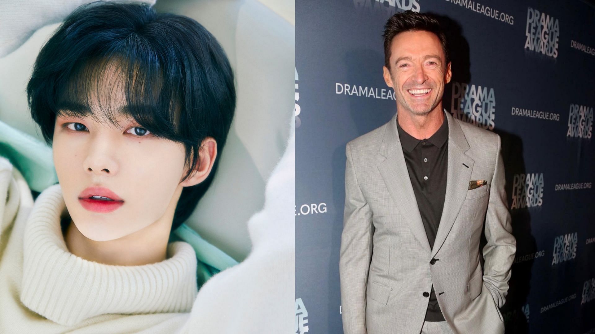 Hugh Jackman praises Hyunjin for his art skills (Image via @Stray_Kids/@RealHughJackson/Twitter)