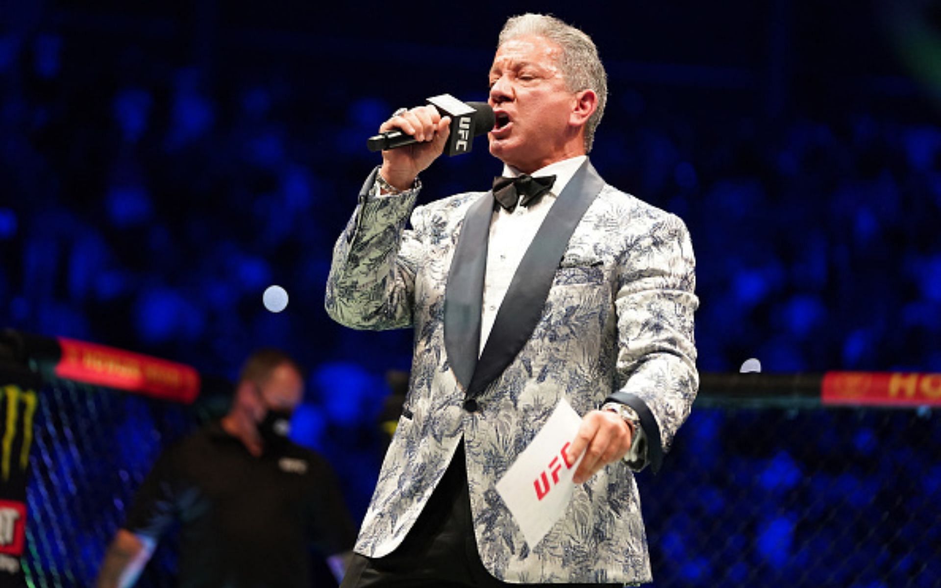 Bruce Buffer announcing at UFC event [Image courtesy: Getty Images]