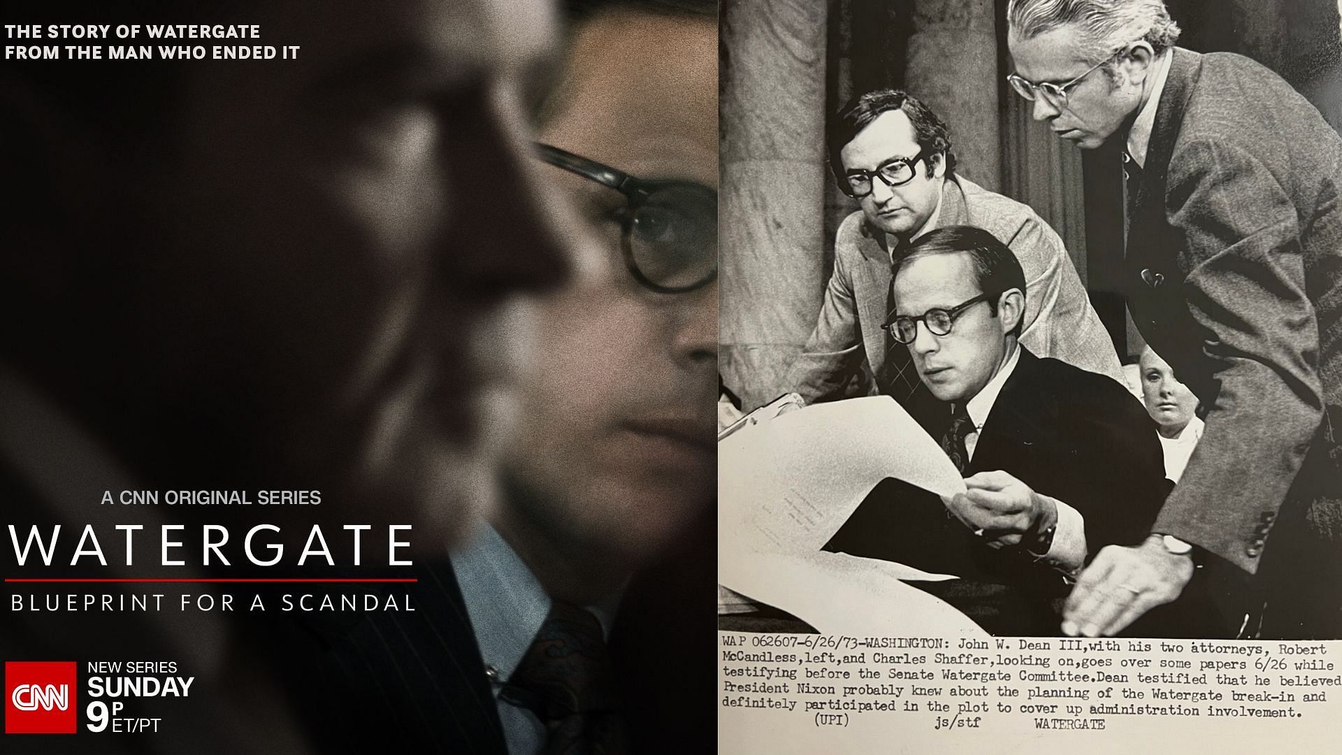 John Dean to narrate his first-hand experiences of the Watergate scandal in the upcoming CNN docu-series (Image via @CNN, @SpiroAgnewGhost/Twitter)